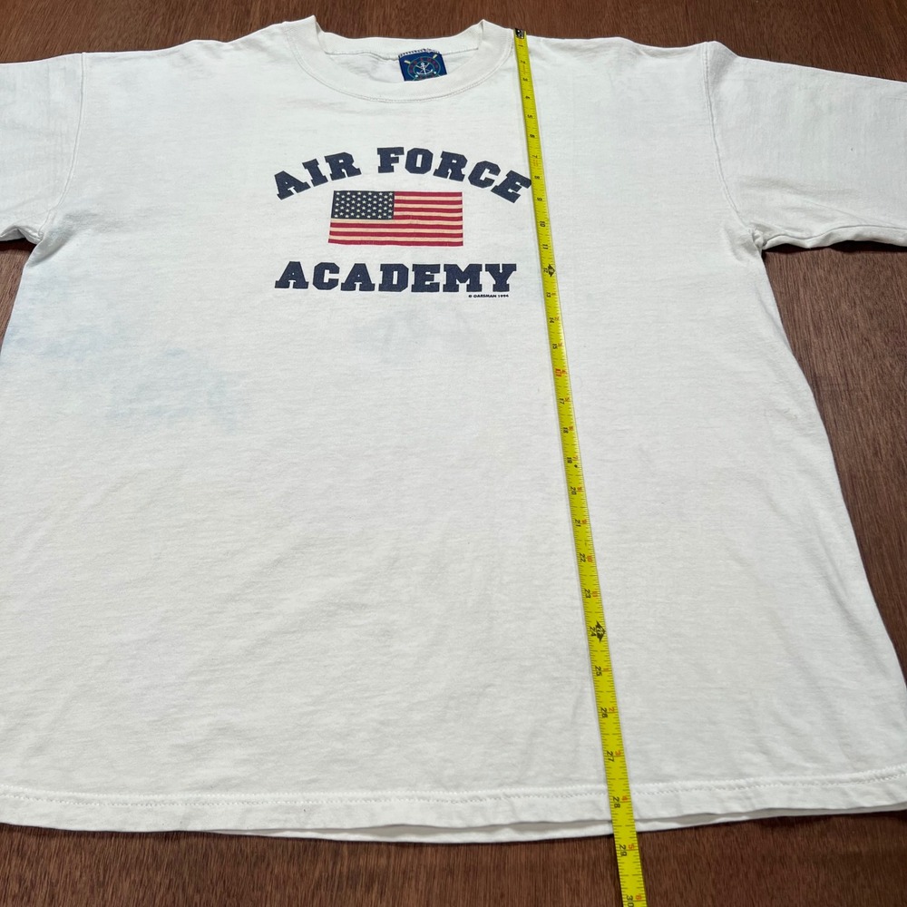 Vintage 1994 Air Force Academy T-Shirt Oarsman White Large USA Single Stitch - Picture 7 of 10